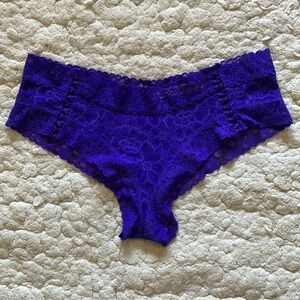 Victoria’s Secret purple floral lace cheeky panty